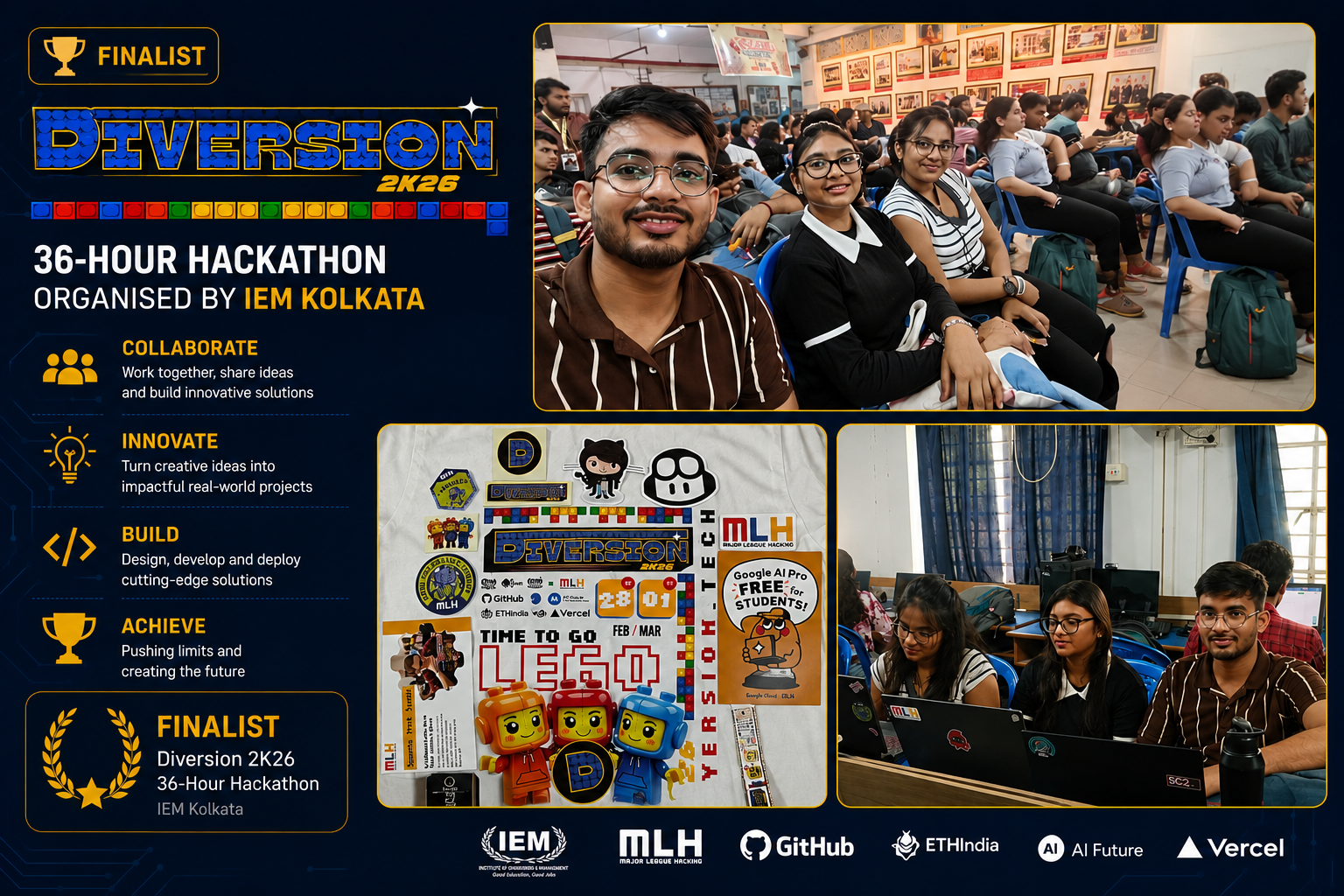 Finalist - Diversion 2K26 – 36hr Hackathon certificate